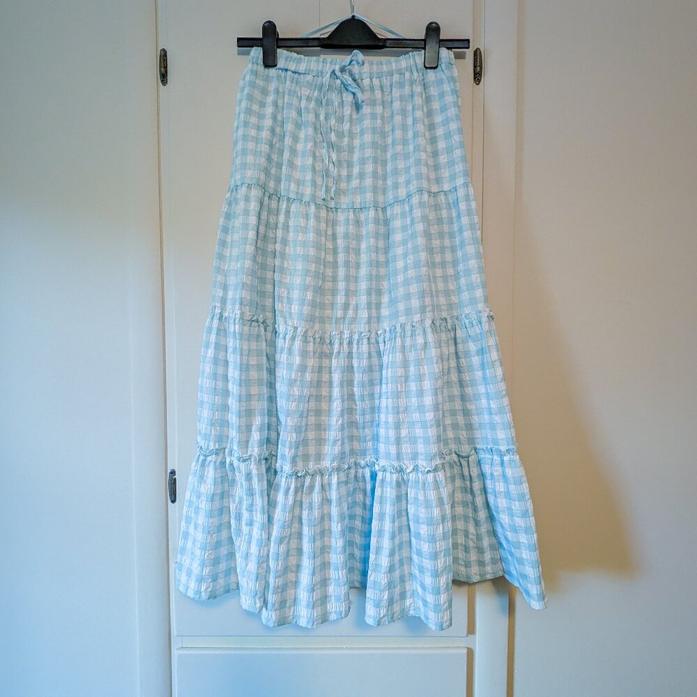 Talulah | Gingham Maxi Skirt | L